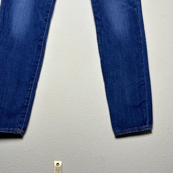 Y2K True Religion Halle Mid Rise Skinny Slim Denim Jean Pant Women 27 Blue MX - Picture 11 of 15